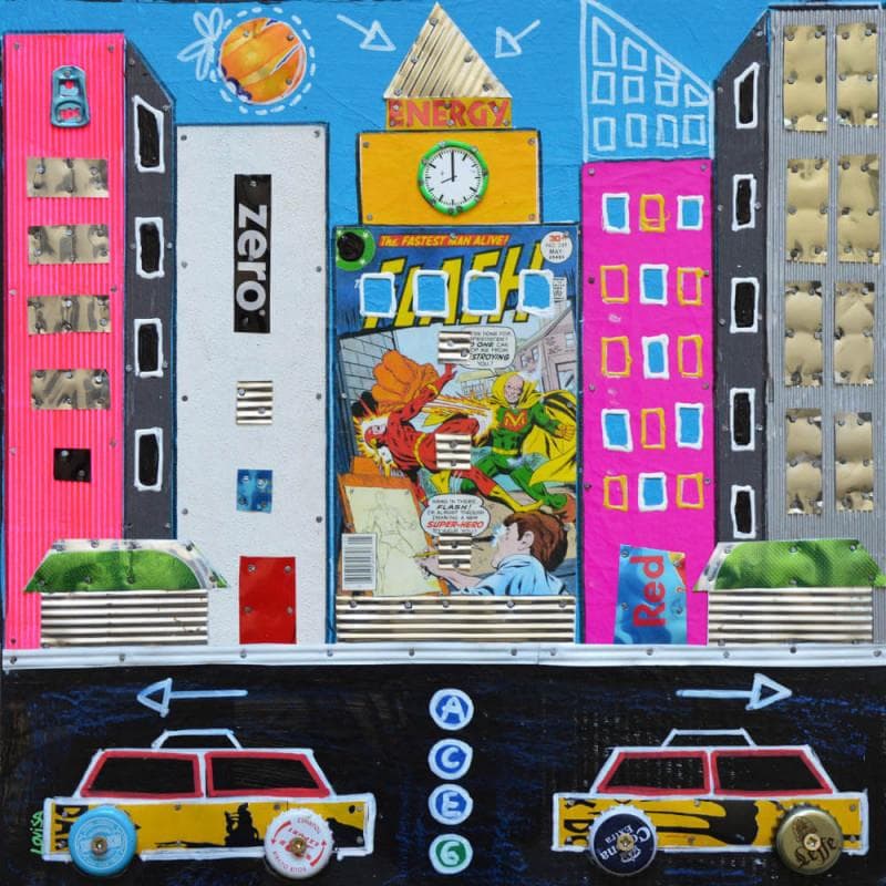 Painting Super hero by Lovisa | Painting Pop art Urban