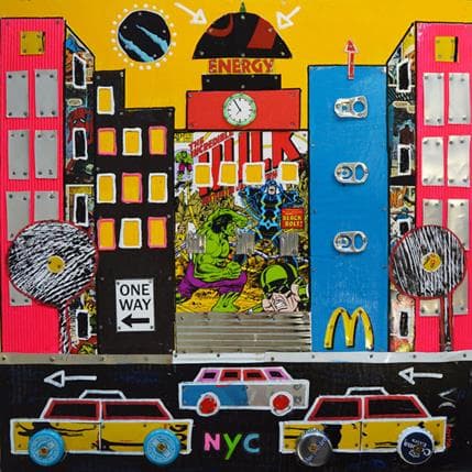 Painting Fury by Lovisa | Painting Pop art Mixed Urban