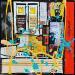 Painting Tribute to Basquiat (New York Underground) by Costa Sophie | Painting Pop art Pop icons Mixed