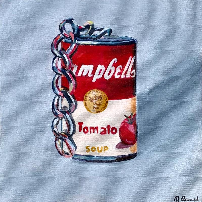 Painting TOMATO SOUP by Clavaud Morgane | Painting Figurative Acrylic Life style, Pop icons, Still-life