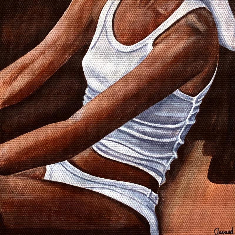 Painting à la plage by Clavaud Morgane | Painting Figurative Acrylic
