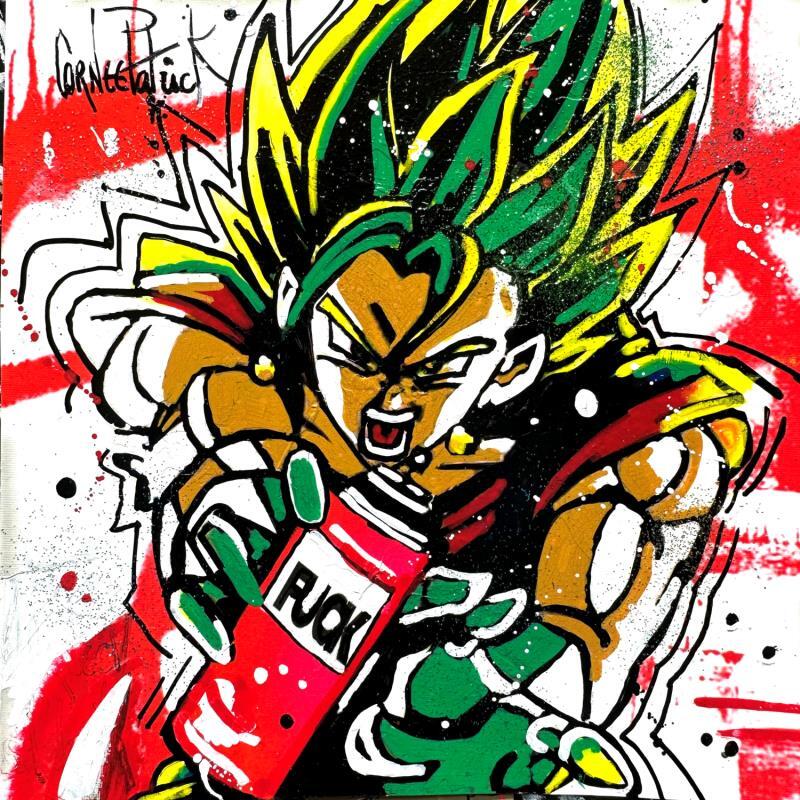 Peinture Son Gokû, Dragon Ball Z par Cornée Patrick | Tableau Pop-art Animaux, Icones Pop