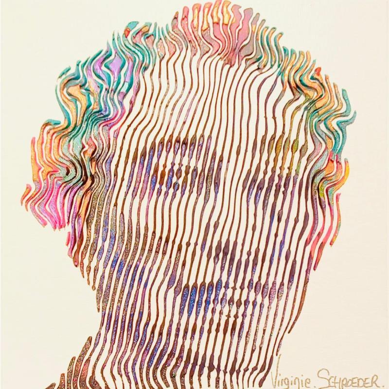Painting Le seul et unique talent, dali le celebre by Schroeder Virginie | Painting Pop-art Pop icons Oil Acrylic