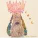 Painting Le king de mon royaume droopy le plus heureux des chiens by Schroeder Virginie | Painting Pop art Pop icons Oil Acrylic