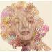 Painting Marylin Monroe la douceur d'une élégance raffinée et poétique by Schroeder Virginie | Painting Pop-art Pop icons Oil Acrylic