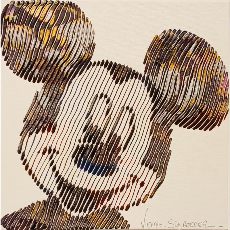 Painting Mickey le plus iconique, Mickey un sourire inoubliable by Schroeder Virginie | Painting Pop-art Acrylic, Oil Pop icons