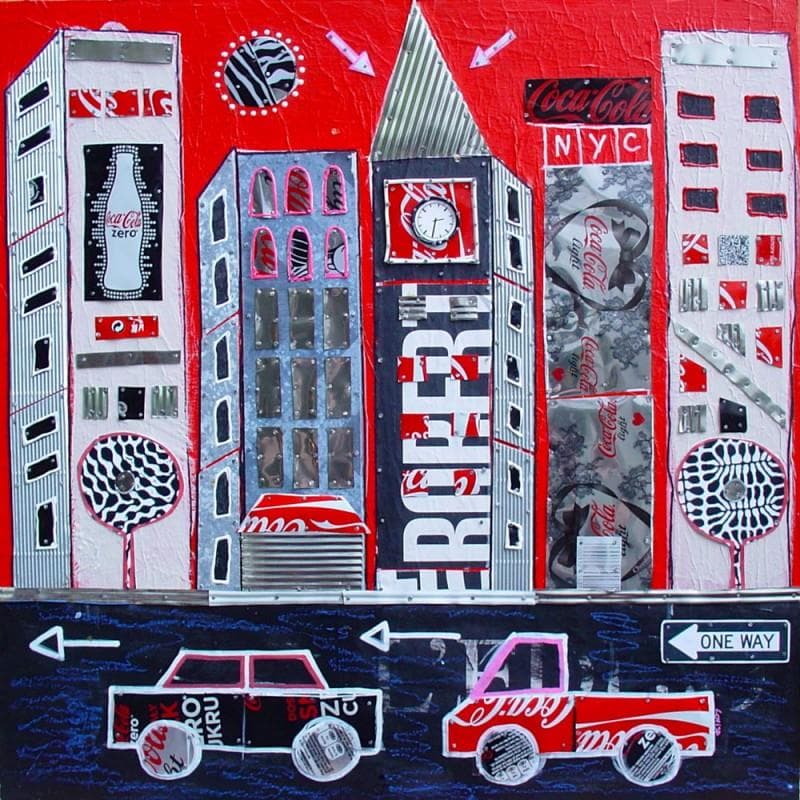 Painting Robert street by Lovisa | Painting Pop art Urban