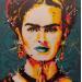 Painting Frida 2 by Lenud Valérian  | Painting Street art Portrait Mixed