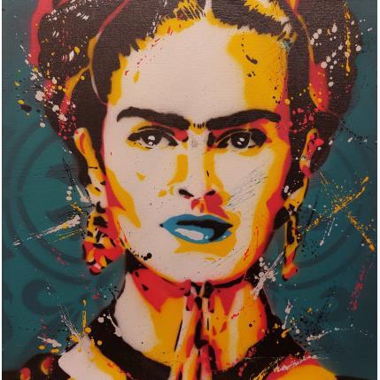 Painting Frida 2 by Lenud Valérian  | Painting Street art Portrait