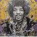 Painting Hendrix by Lenud Valérian  | Painting Street art Portrait Mixed