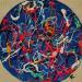 Gemälde Corail d'or von Cantin Rose | Gemälde Abstrakt Materialismus Minimalistisch Acryl