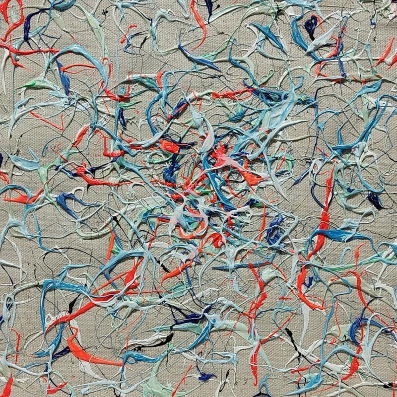 Peinture La tempête par Cantin Rose | Tableau Abstrait Matiérisme Minimaliste Acrylique