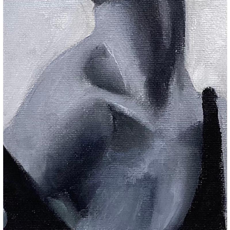 Painting Profumo by Gallo Manuela | Painting Figurative Oil Portrait Life style Nude