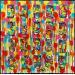 Gemälde Skittles von Costa Sophie | Gemälde Pop-Art Acryl Collage Posca Upcycling