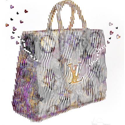 Peinture le sac Vuitton mon emblème pour la vie par Schroeder Virginie | Tableau Pop Art Acrylique, Huile icones Pop