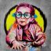 Peinture Je t'aime par Sufyr | Tableau Street Art Portraits Graffiti Acrylique