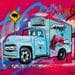 Peinture Tacos truck par Pappay | Tableau Street Art Mixte Vues urbaines