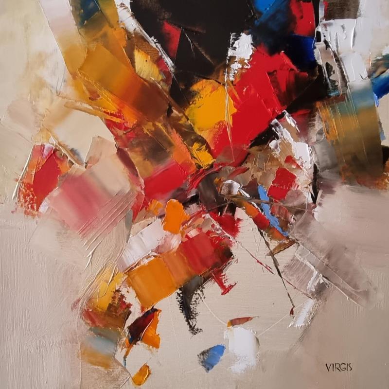 Painting Beauty must go on by Virgis | Painting Abstract Oil Minimalist