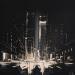 Painting Nocturn by Rey Julien | Painting Figurative Mixed Urban Black & White