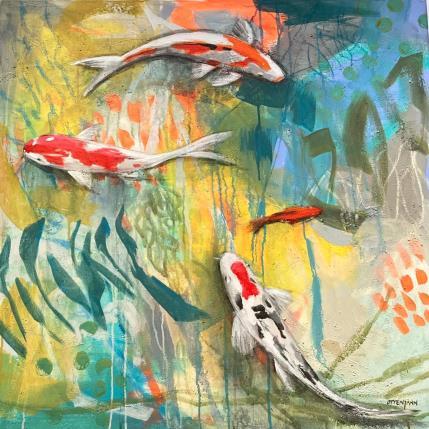 Peinture Der Kuss der Fische 6 par Ottenjann Andrea | Tableau Abstrait Acrylique