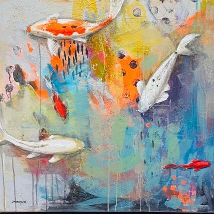 Peinture Der Kuss der Fische 7 par Ottenjann Andrea | Tableau Abstrait Acrylique
