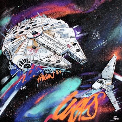 Painting Stars Galaxy by Pappay | Painting Street art Mixed Pop icons