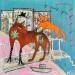 Painting Week-end en amoureux by Colin Sylvie | Painting Raw art Animals Mixed