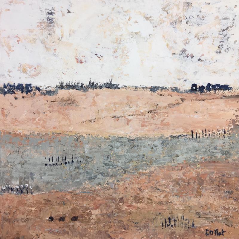 Gemälde En terre sienne von Collet Christine | Gemälde Landschaften Acryl