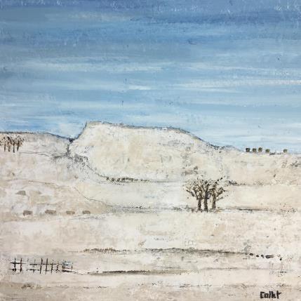 Gemälde Desert blanc von Collet Christine | Gemälde  Acryl Landschaften
