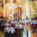Painting La belle brasserie by Frédéric Thiery | Painting Figurative Life style Acrylic