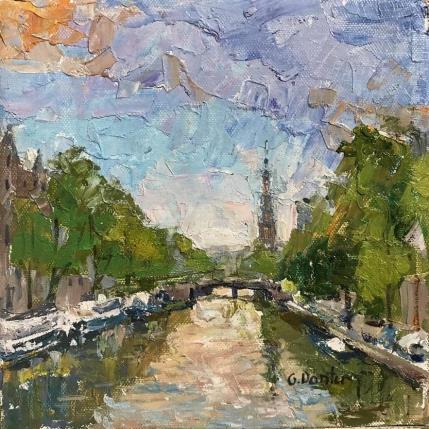 Painting  Le ciel coloré d'Amsterdam   by Dontu Grigore | Painting Figurative Oil Pop icons, Urban
