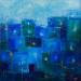 Painting Shade of blues by Solveiga | Painting Figurative Acrylic