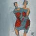 Painting Jumelles by Malfreyt Corinne | Painting Figurative Mixed Life style