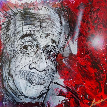 Peinture Albert par Luma | Tableau Pop Art Mixte icones Pop, Portraits