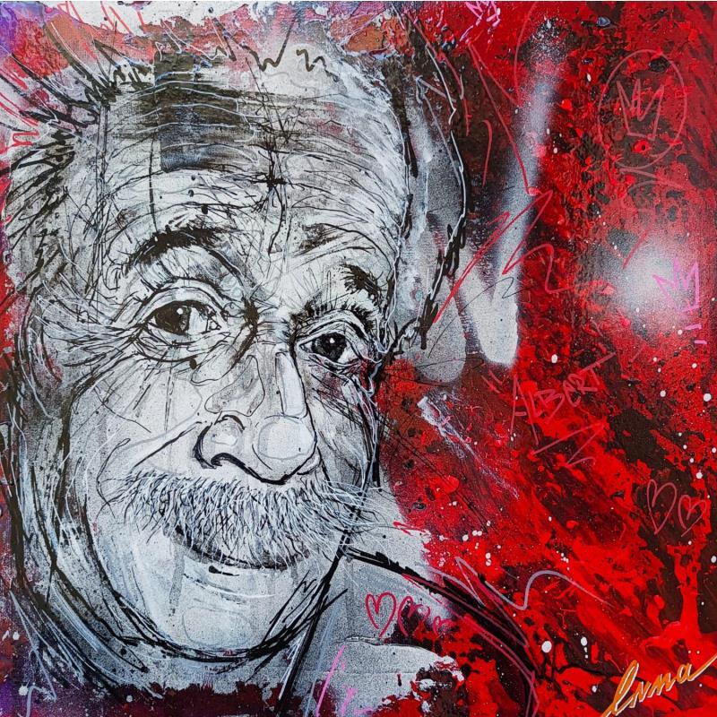 Painting Albert by Luma | Painting Pop-art Portrait Pop icons Acrylic