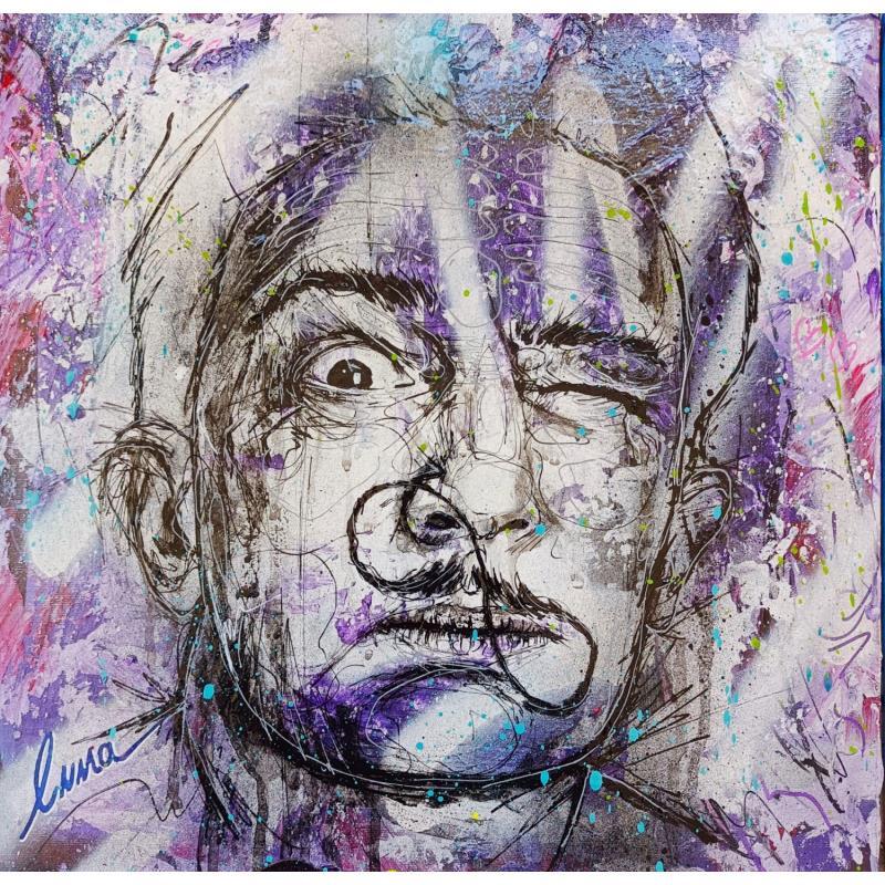 Peinture Dali par Luma | Tableau Pop-art Portraits Icones Pop Acrylique