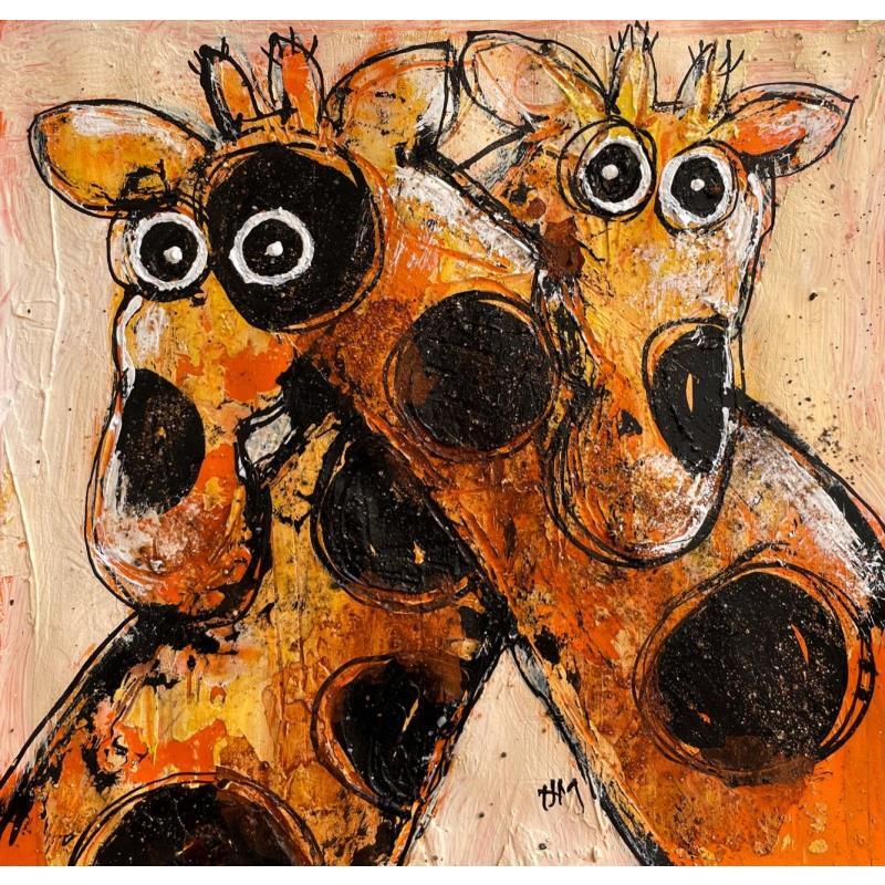 Painting In Love by Maury Hervé | Painting Raw art Animals