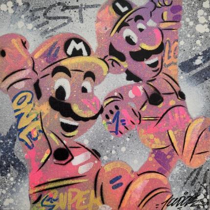 Peinture super brother  par Kedarone | Tableau Street Art Graffiti, Mixte icones Pop