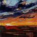 Gemälde Fire von Fran Sosa | Gemälde Abstrakt Landschaften Öl
