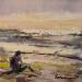 Gemälde Morning light on the beach von Fran Sosa | Gemälde Figurativ Alltagsszenen Öl