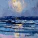 Painting Nocturnal reflection by Fran Sosa | Painting Figurative Marine Oil