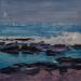 Gemälde Rocks on the coast von Fran Sosa | Gemälde Figurativ Landschaften Marine Öl