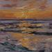 Gemälde Sun over water von Fran Sosa | Gemälde Figurativ Landschaften Marine Öl