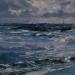 Gemälde Stormy water von Fran Sosa | Gemälde Figurativ Landschaften Marine Öl