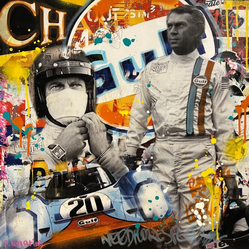 Painting Le Mans Classic Steve by Novarino Fabien | Painting Pop art Pop icons