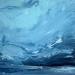 Painting Blue Ribbon by Talts Jaanika | Painting Abstract Marine Acrylic