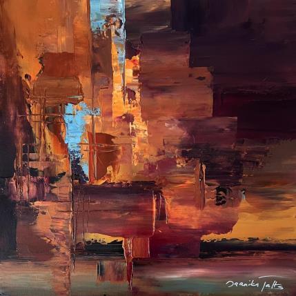 Painting Desert Sun ii by Talts Jaanika | Painting Abstract Acrylic Landscapes, Urban