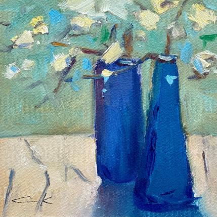 Peinture Two vases par Korneeva Olga | Tableau Impressionnisme Huile Natures mortes
