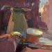 Painting Khaki jug by Korneeva Olga | Painting Impressionism Still-life Oil