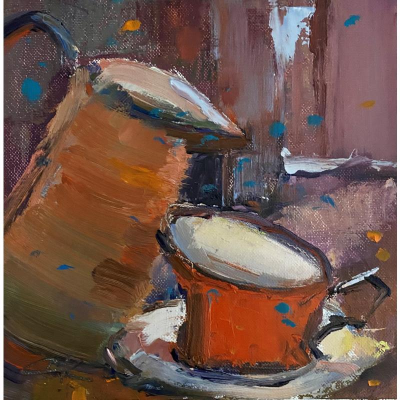 Painting Orange jug by Korneeva Olga | Painting Impressionism Oil Pop icons, Still-life